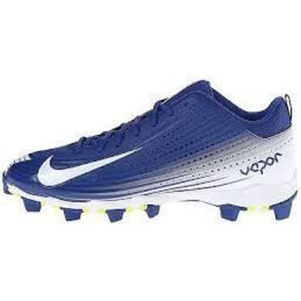 Nike Men's Size 13 Vapor Keystone 2 BSBL Baseball Cleats Royal Blue & White